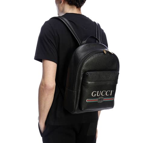 zaino gucci nero uomo|zaini in pelle gucci.